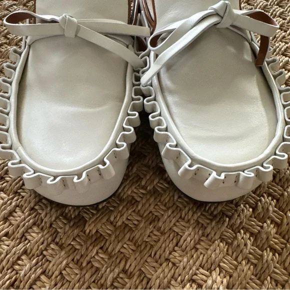 JW Anderson Ribbon Bow Mules Off White size 37/7 - See Description - Picture 7 of 13
